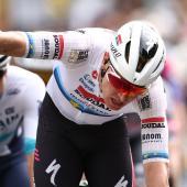 Tim Merlier prevailed over Jonathan Milan. © APA/afp / ANNE-CHRISTINE POUJOULAT