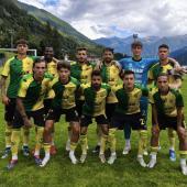 Caldiero Terme challenges FC Obermais in the cup. © Caldiero Terme