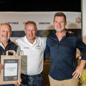FISI-Präsident Markus Ortler mit Giuseppe Vazzollerund Andreas Spittaler. © Harald Wisthaler