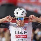 Juan Ayuso won from a breakaway. © ANSA / JAVIER LIZON