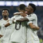 Kylian Mbappé (Nummer 10) schoss Real zum Sieg. © ANSA / Mariscal