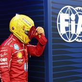 Lewis Hamilton isn't yet up to speed in the Ferrari. © ANSA / Boglarka Bodnar