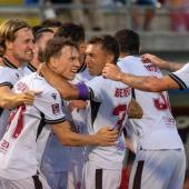 Manuel Fischnaller (vorne links) traf für seinen Klub. © Trapani