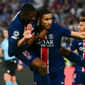Ousmane Dembélé and Achraf Hakimi are suddenly rivals. © APA/afp / MARCO BERTORELLO