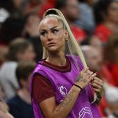 She is arguably the most famous female soccer player: Alisha Lehmann. © APA/afp / MIGUEL MEDINA
