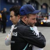 Will be teammates in the future: Sergio Perez and Valtteri Bottas © POOL / UMIT BEKTAS