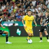 Christian Pulisic (center) was the match winner for Milan. © ANSA / Ettore Griffoni