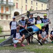 Die Athleten des SC Meran bei der Masters-Italienmeisterschaft in Vobarno.