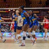 L'équipe féminine italienne de volley-ball a réalisé une performance brillante. © Luca Del Prete