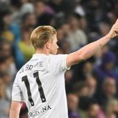 Kevin de Bruyne returns to his old stomping ground. © APA/afp / ALBERTO PIZZOLI