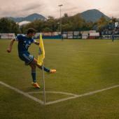 Kilian Bauernfeind came to Obermais from Austria this summer. © FC Obermais
