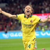Luka Modric scored the winning goal for Milan. © ANSA / MATTEO BAZZI