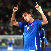 Mateo Retegui shone, scoring twice. © ANSA / MICHELE MARAVIGLIA