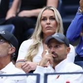 Lindsey Vonn watched the US Open final with rapt attention. © APA/afp / CHARLY TRIBALLEAU