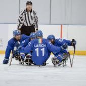 Nils Larch and his team celebrated an incredible 58 goals in five matches at the World Cup in Astana. © WPHI - Nurlan Foto