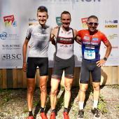 Roland Osele (center) won ahead of Martin Markt (left) and Georg Paris.