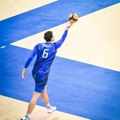 Simone Giannelli had a tough time. © Federvolley / Social Media / Enzo Pinelli