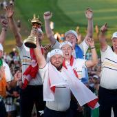 So sehen die Sieger des Ryder Cups aus. © APA / ANDREW REDINGTON