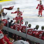 Players and fans go wild: HCB celebrates its next international victory. © Vanna Antonello