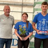 : Two young talents at the European Trial Championships.