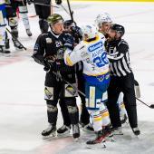 Things got heated between Merano (in black) and Cortina. © BK Photo