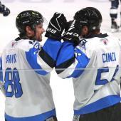 Connor Sanvido and Davide Conci are favorites for the Wipptal Broncos against HC Meran. © Daniel Frusone