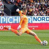FCS goalkeeper Marius Adamonis broke his finger in the last match. © FCS