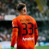 Jonathan Klinsmann guards the goal for Cesena. © Cesena FC