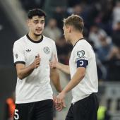 Joshua Kimmich (right) scored twice. © ANSA / CHRISTOPHER NEUNDORF