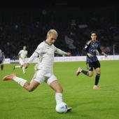 Gustav Isaksen de la Latium en action. © ANSA / ENRICO MATTIA DEL PUNTA