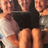 Men's gang: Simone, Tata Alessandro and Federico Davi (from left)