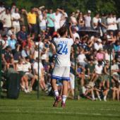 Match winner on the Lahn: Luca Polli of FC Obermais. © AlPa Photography