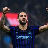 Vainqueur du match pour l'Inter : Hakan Calhanoglu. © APA/afp / PIERO CRUCIATTI