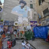 A major controversy has erupted over the Diego Maradona mural in Naples. © ANSA / Ciro Fusco