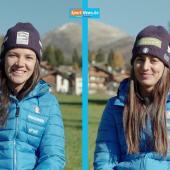 Andrea Vötter und Marion Oberhofer sind Südtirols große Aushängeschilder bei den Kunstbahnrodlerinnen. Die Doppelsitzerinnen zählen bei den Olympischen Spielen in Cortina zu den Medaillenhoffnungen. Wir haben Vötter/Oberhofer in unserem Doppel-Interview mit den etwas anderen Fragen konfrontiert. © stol