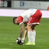 Daniele Casiraghi was always dangerous from free kicks, but has only scored one goal this season. © DLife