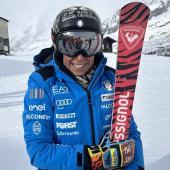 Federica Brignone est de retour sur les skis. © FISI