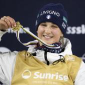 Flora Tabanelli became world champion in the preseason. © ANSA / GIAN EHRENZELLER