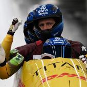 The bobsled team of Johannes Lochner, Thorsten Margis, Jörn Wenzel, and Georg Fleischhauer took the victory. © APA/afp / STEFANO RELLANDINI