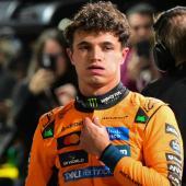 Lando Norris sicherte sich bei schwierigen Bedingungen die Pole Position. © APA/afp / FREDERIC J. BROWN