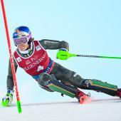 Lucas Braathen leads in Levi at halftime. © ANSA / KIMMO BRANDT