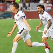 Manuel Fischnaller (left) is still scoring goals at an incredible rate. © FC Trapani