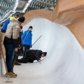 Les travaux sur la voie ferrée à Igls se poursuivent depuis des semaines, sans succès jusqu'à présent. © APA / EXPA/JOHANN GRODER