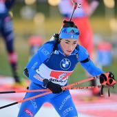 Stark in Form: Dorothea Wierer. © ANSA / HANA BRUNLOF