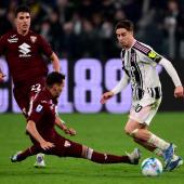 Torino dealt a heavy blow to Kenan Yildiz and his Juventus side. © APA/afp / MARCO BERTORELLO