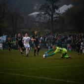 Vor prächtiger Kulisse – inklusive zahlreichen Gästefans – musste sich Tizian Stecher mit Obermais knapp geschlagen geben. © Alle Bilder: P. Schwienbacher