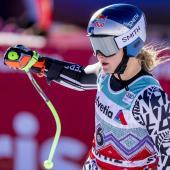 Alice Robinson holte ihren Sieg im Super-G. © ANSA / CLAUDIO THOMA