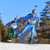 Die Staffel rund um Lukas Hofer fiel zwischenzeitlich weit zurück. © Pierre TEYSSOT