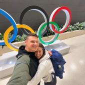 Dominik Fischnaller  mit seiner Emily.