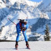 Dorothea Wierer startet als Dritte ins Rennen. © APA/afp / OLIVIER CHASSIGNOLE